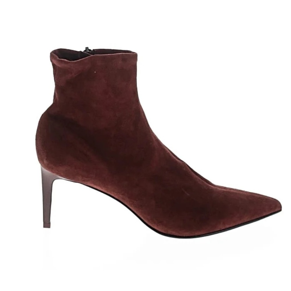 Rag & Bone suede brown/burgundy booties